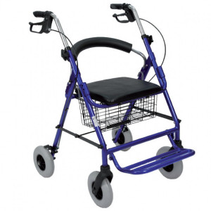 DEAMBULATORE DOPPIA FUNZIONE ROLLATOR-CARROZZlNA - RO13