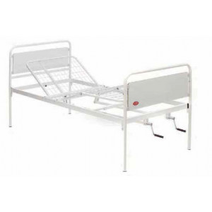 LETTO ORTOPEDICO MANUALE 2 MANOVELLE PER ANZIANI E DISABILI - TULIPANO MI110