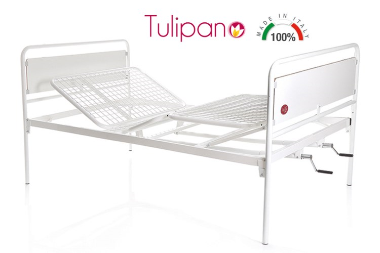 LETTO ORTOPEDICO DOPPIO MANUALE A 2 MANOVELLE - MI130