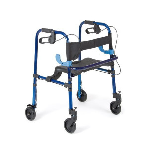 DEAMBULATORE IN ALLUMINIO PIEGHEVOLE CON 2 LEVE - RP751