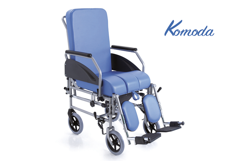 SEDIA COMODA RECLINABILE CON RUOTE DA 20 CM - RC330