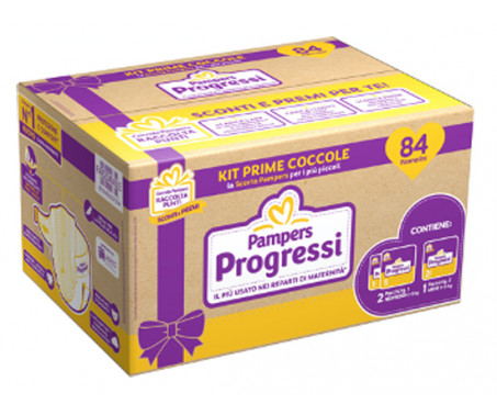 PANNOLINI PAMPERS PROGRESSI TRIO POE - KIT PRIME COCCOLE