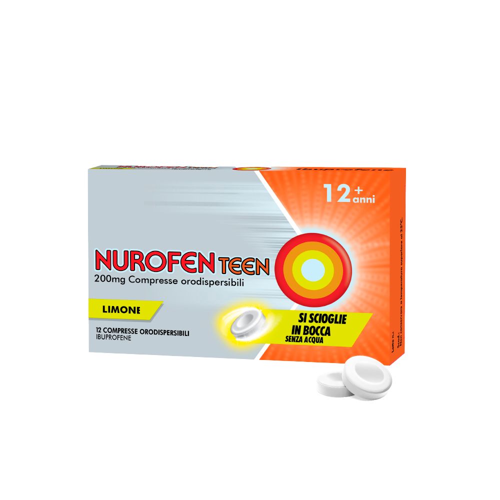 NUROFENTEEN*12CPR ORO 200MG LIMONE